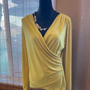 Miss Tina Gold Elegant Blouse